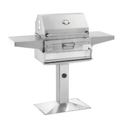 Fire Magic 22-SC01C-P6 Legacy Charcoal Grill On Patio Post