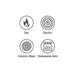 Tramontina Sicilia 8 Pc Aluminum Nonstick Cookware Set - Raspberry -Kitchen Bbq Shop 80149044IXI001G