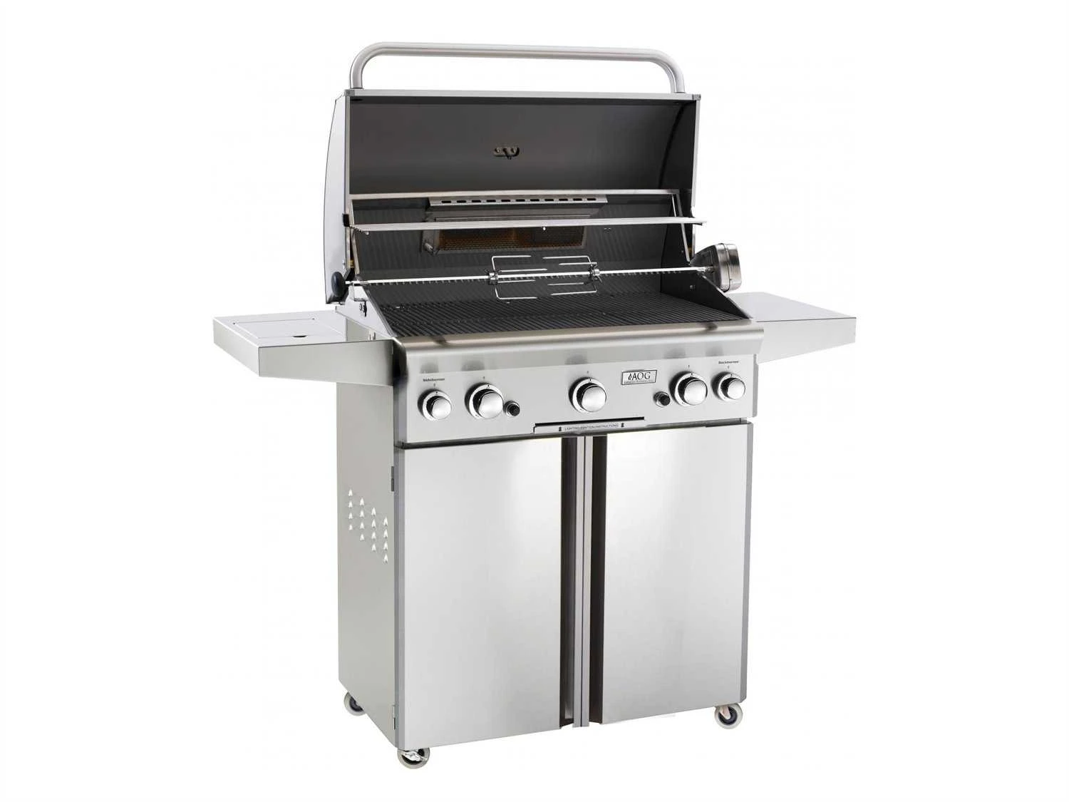 AOG L Series Portable 30'' On Cart BBQ Grill With Rotisserie Back Burner & Side Burner 2 AOG L Series Portable 30'' On Cart BBQ Grill With Rotisserie Back Burner & Side Burner - Image 2