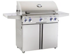 AOG L Series Portable 36'' On Cart BBQ Grill With Rotisserie Back Burner & Side Burner