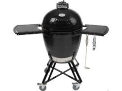 Primo All-In-One Ceramic Kamado Round Grill With Stand | Side Shelves | Ash Tool And Grate Lifter