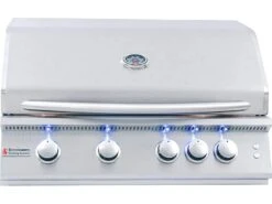 RCS Grills 32'' Premier Grill Blue LED With Rear Burner