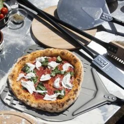 Alfa AC-5PSET36 36-Inch Medium Pizza Peel, Turner, Brush, Rake, And Shovel -Kitchen Bbq Shop ac 2pset24bk ls a 03 22 3