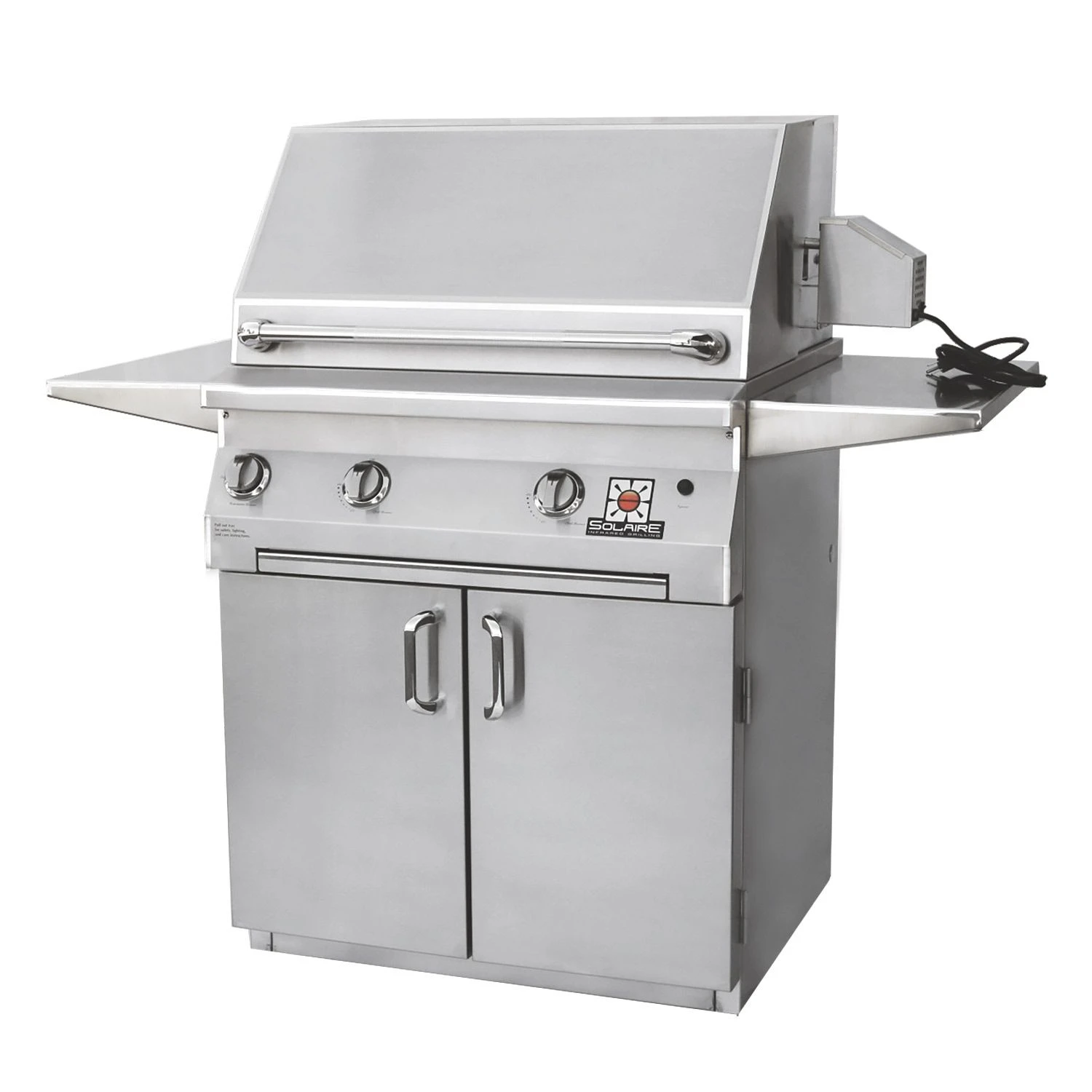 Solaire AGBQ-30 30-Inch Deluxe Freestanding Grill On 2-Door Cart With Rotisserie 1 Solaire AGBQ-30 30-Inch Deluxe Freestanding Grill On 2-Door Cart With Rotisserie