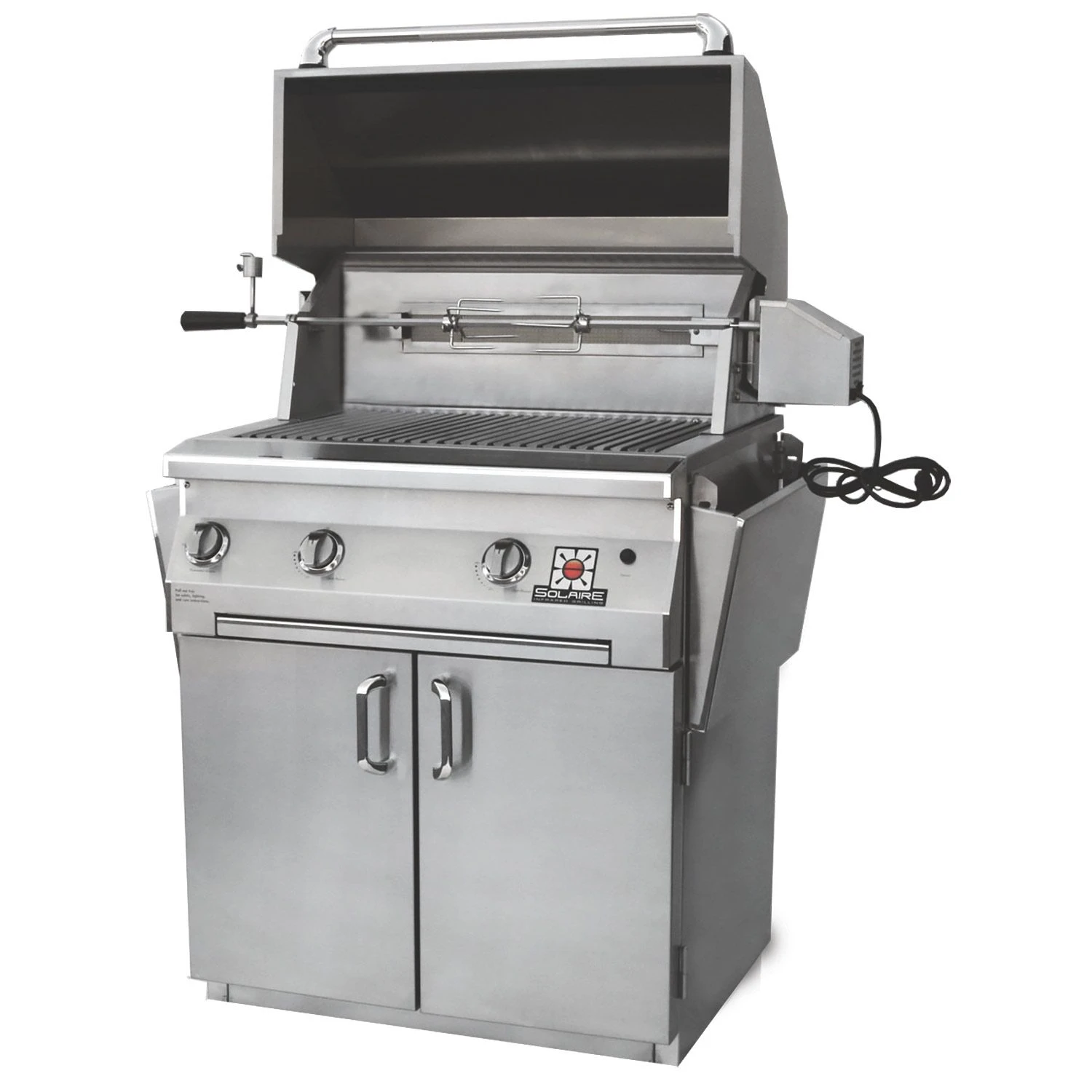 Solaire AGBQ-30 30-Inch Deluxe Freestanding Grill On 2-Door Cart With Rotisserie 3 Solaire AGBQ-30 30-Inch Deluxe Freestanding Grill On 2-Door Cart With Rotisserie - Image 3