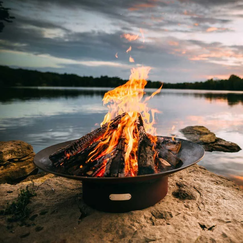 Fire Pit Art Asia-60 Asia Wood Fire Pit, 60 Inch 4 Fire Pit Art Asia-60 Asia Wood Fire Pit, 60 Inch - Image 4