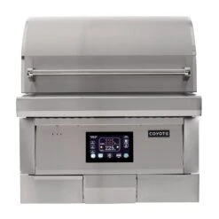 Coyote Stainless Steel Built-In Pellet Grill, 28-Inch (C1P28)