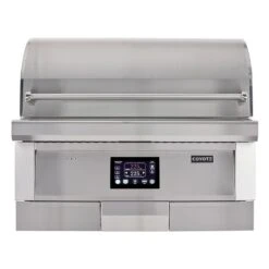 Coyote Stainless Steel Built-In Pellet Grill, 36-Inch (C1P36)