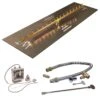 Crossfire By Warming Trends CFBL-24VIK 24 Volt Electronic Spark Ignition Linear Brass Gas Fire Pit Burner Kit