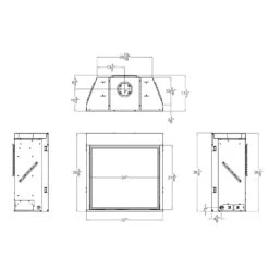 Empire White Mountain Hearth DVCC36BP Tahoe Clean-Face Direct Vent Contemporary Premium Gas Fireplace, 36-Inches -Kitchen Bbq Shop dvcc36bp dimensions