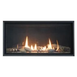 Empire White Mountain Hearth DVL36BP Loft Direct Vent Contemporary Fireplace With Clear Crushed Glass, 36-Inches