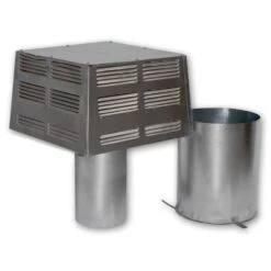 Superior Square Top Termination For 8-Inch Chimney, Black (ET-8DM-K)