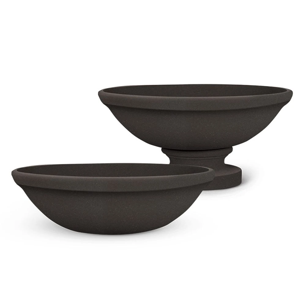 Grand Effects FBBRPCON30 Banded Rim 30-Inch Round Concrete Gas Fire Bowl On Pedestal 5 Grand Effects FBBRPCON30 Banded Rim 30-Inch Round Concrete Gas Fire Bowl On Pedestal - Image 5