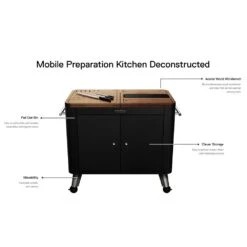 Everdure HBPK Indoor/Outdoor Mobile Prep Kitchen -Kitchen Bbq Shop hbpkb k 06 21