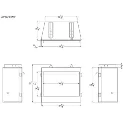 Carol Rose By Empire OP36FP 36-Inch Outdoor Gas Fireplace With Wildwood Log Set 7 Carol Rose By Empire OP36FP 36-Inch Outdoor Gas Fireplace With Wildwood Log Set -Kitchen Bbq Shop op36fb2mf specs b 10 21