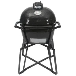Primo CJRH-321-322 Junior Oval Ceramic Charcoal Kamado Grill On GO Portable Cradle & Base