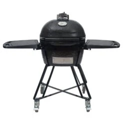 Primo CJRC Junior Oval Ceramic Charcoal All-In-One Kamado Grill Head On Wheeled Cradle