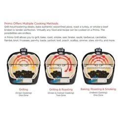 Primo CLGH Large Oval Ceramic Charcoal Kamado Grill Head 11 Primo CLGH Large Oval Ceramic Charcoal Kamado Grill Head -Kitchen Bbq Shop primo feature split 1 2