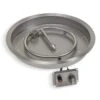 American Fire Glass CSA Certified Spark Ignition Fire Pit Kit, Round Bowl Pans
