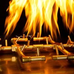 Crossfire By Warming Trends 24 Volt Platinum Electronic Ignition Tree-Style Brass Gas Fire Pit Burner Kit -Kitchen Bbq Shop upk ls a a 03 21 5