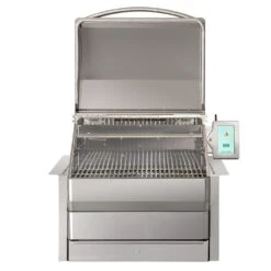 Memphis Grills VGB0001S-ITC3 Pro ITC3 Built-In Wood Fire Pellet Smoker Grill, Wi-Fi Controlled, 304 SS Alloy -Kitchen Bbq Shop vgb0001s itc3 c 08 21