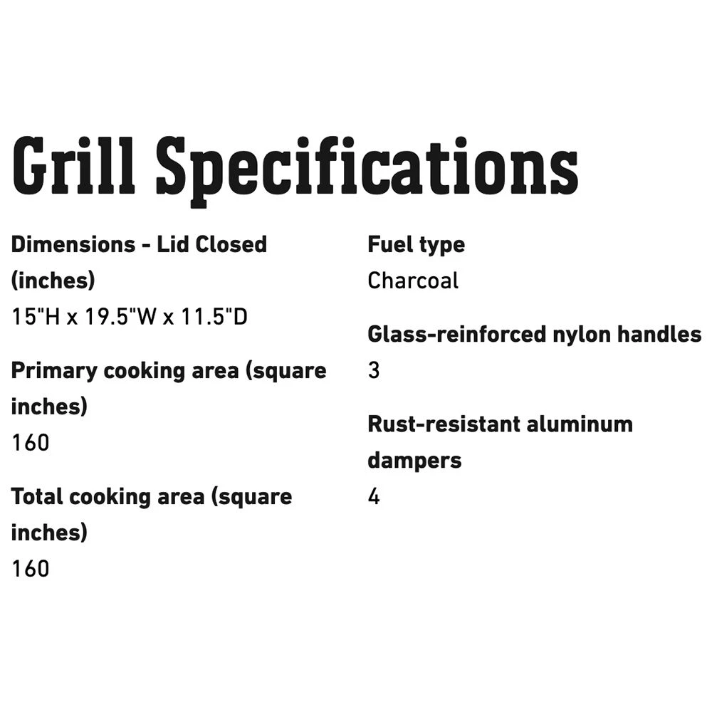 Weber Go-Anywhere Portable Charcoal Grill (WEB-121020) 11 Weber Go-Anywhere Portable Charcoal Grill (WEB-121020) - Image 11