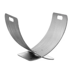 Fire Pit Art Wings Of Flight Log Rack, Stainless Steel